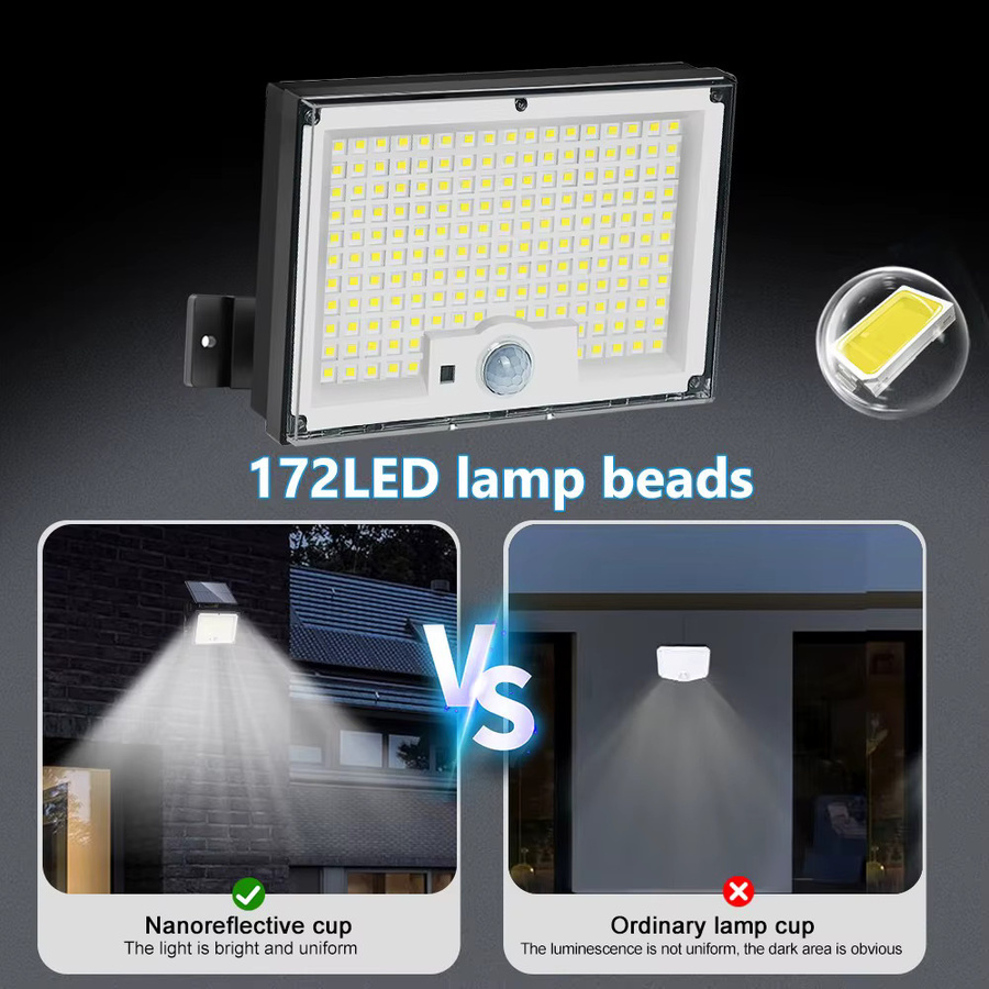 LED Solar Außenleuchte mit Bewegungsmelder in Weiß für Garten, Terrasse und Garage - Bild 4