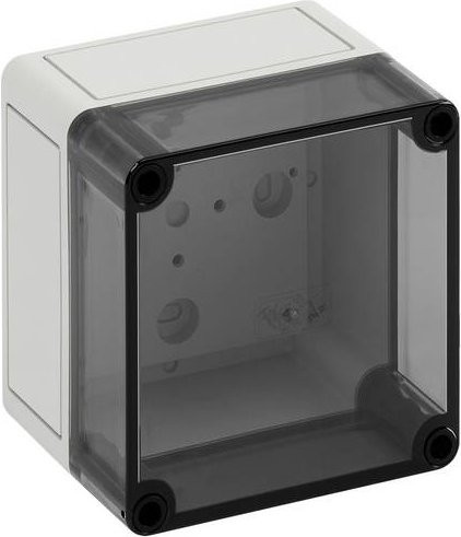 Spelsberg Installations-Gehäuse TK PS 1111-9-t aus Polycarbonat und Polystyrol in Lichtgrau RAL 7035, B/T/H: 11,0 x 11,0 x 9,0 cm - Bild 1