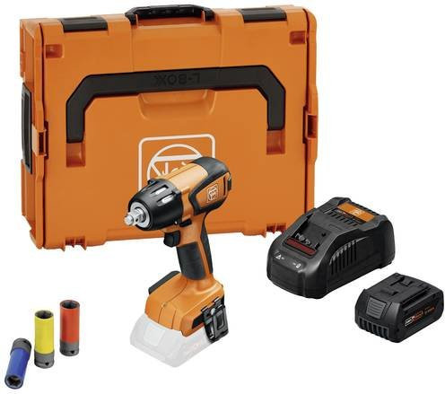 Fein Akku-Schlagschrauber ASCD 18-300 W2 AS Ready to-use-top Set 18V mit 5,0Ah Akku und Ladegerät in L-Boxx, Orange - Bild 1