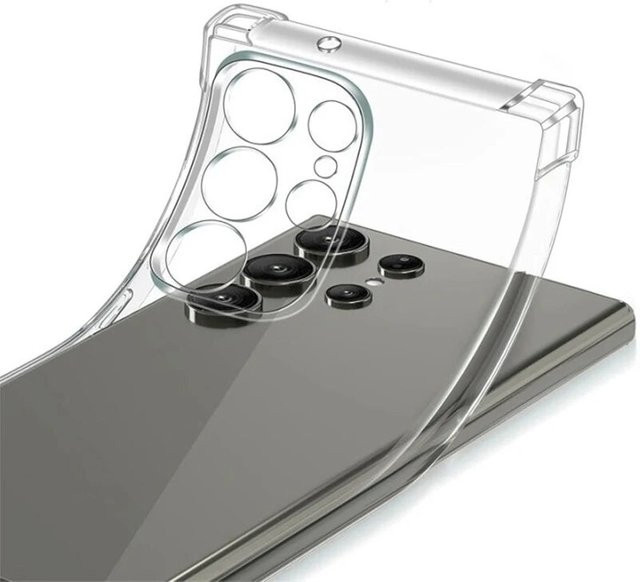 Stoßfeste transparente Schutzhülle für Samsung Galaxy S24 S23 S22 S21 Plus Ultra sowie A55 A54 A35 A34 A53 A33 A23 A13 A52 A32 A22 A12 - Bild 1