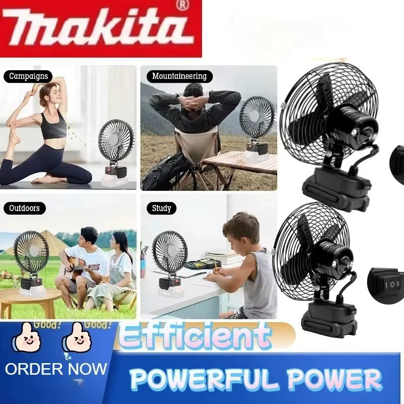 Makita Kabelloser Outdoor-Ventilator aus Metall in Schwarz für Makita-Akkus - Bild 3