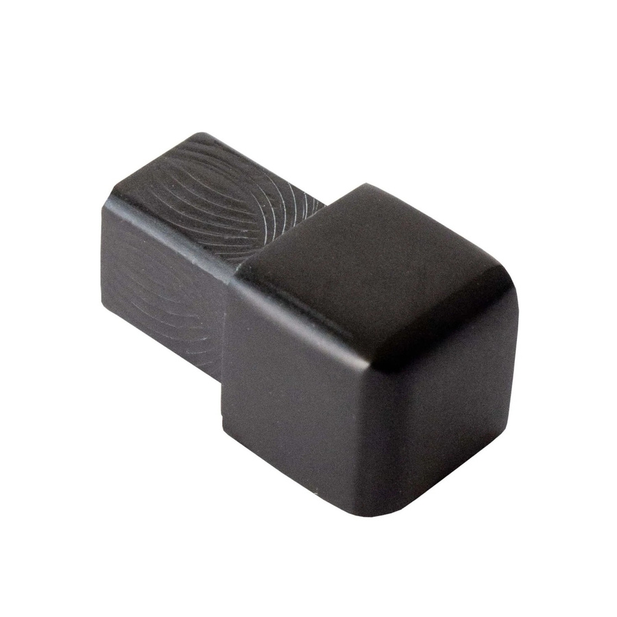 Dalsys Endstück für Quadratprofil 10mm aus Aluminium, schwarz matt eloxiert - Bild 2
