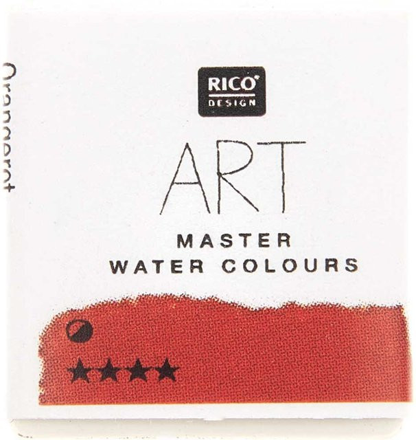 Rico Design ART Master Aquarellfarbe Orangerot im halben Näpfchen - Bild 1