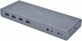 i-tec Dual Display Docking Station mit USB-C, HDMI, DisplayPort und Ethernet/LAN in Grau - Bild 1