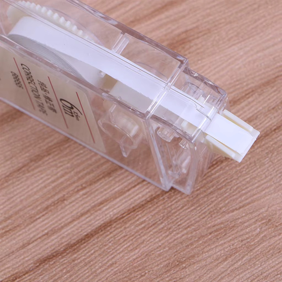 TWBEB Mini-Korrekturband in transparent mit 6 m Bandlänge und Kunststoffschale - Bild 3