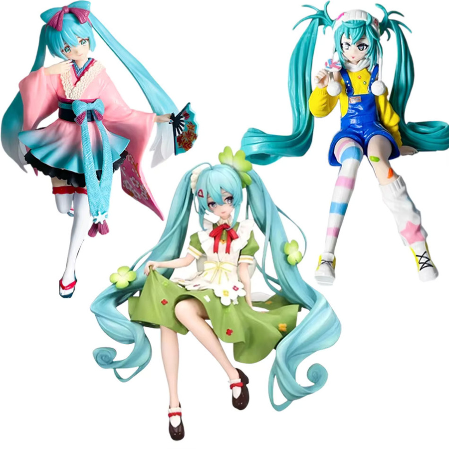 Bandai Hatsune Miku Cinnamoroll Action Figure, PVC Modell Puppe - Bild 3