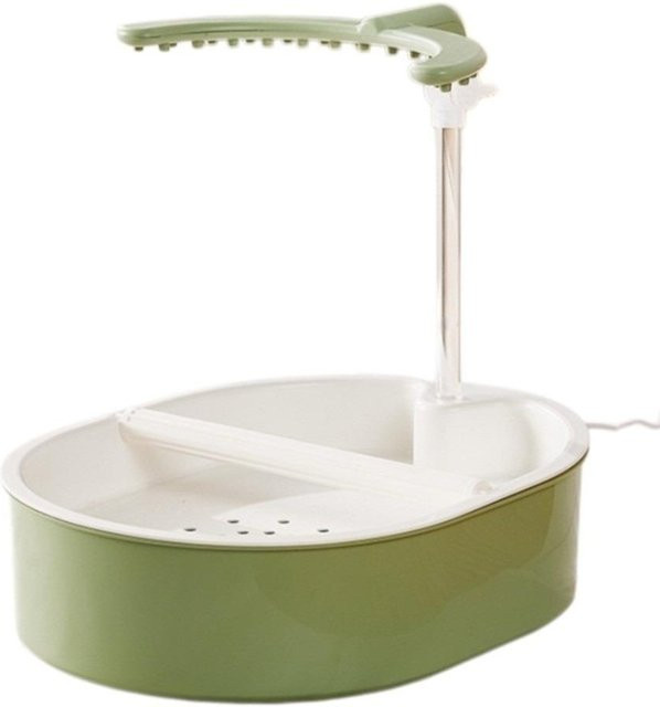 Zhongbang Elektrische Vogel-Dusche mit Sitzstange und U-förmigem Design in Grün und Weiß - Bild 1