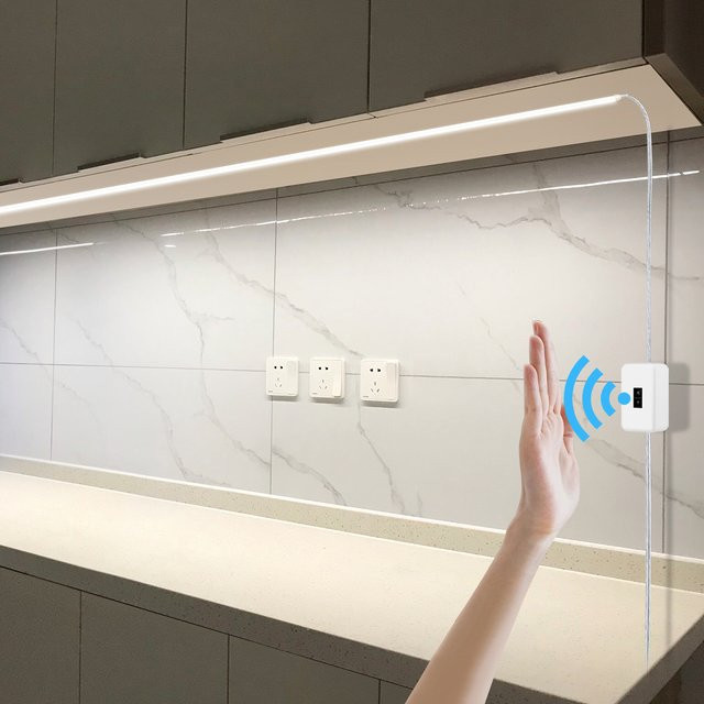 Gyarfas COB LED Streifen mit Hand-Wisch-Sensor und USB-Anschluss, Warmweiß - Bild 1