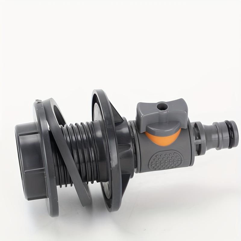 YC Direct 2er-Set PVC Wasserfass-Adapter mit Ventil für IBC-Wassertanks und Regenwassersammler mit Außengewinde und Schnellmontage - Bild 8