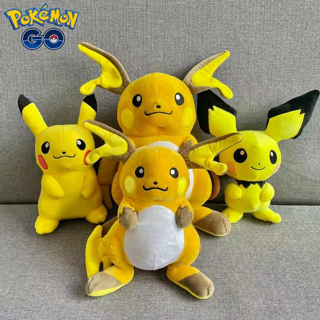Aoger Pokémon Pichu Pikachu Raichu Plüschtier, Puppe, Gelb - Bild 1