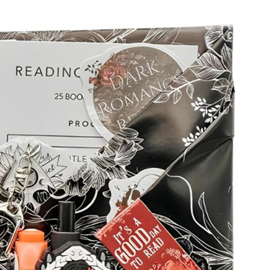 Aunel Geschenkverpackungszubehör Gothic Blind Date mit einem Buch Set in Schwarz aus Papier für Halloween und Dark Romance - Bild 6