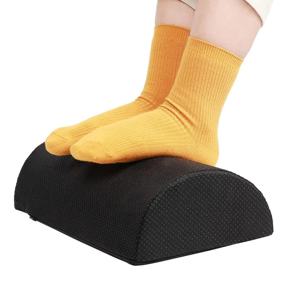 Ergonomische Komfort-Fußstütze von Annier in Schwarz für Homeoffice und Gaming - Bild 4