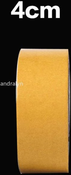 DHDH Doppelseitiges Klebeband aus Gitterfasern, transparent und wasserdicht, Gelb, Länge: 20 m - Bild 1