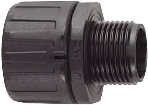 HellermannTyton Schlauchverschraubung HG28-S-PG21 Schwarz PG21 22,80 mm Gerade - Bild 1