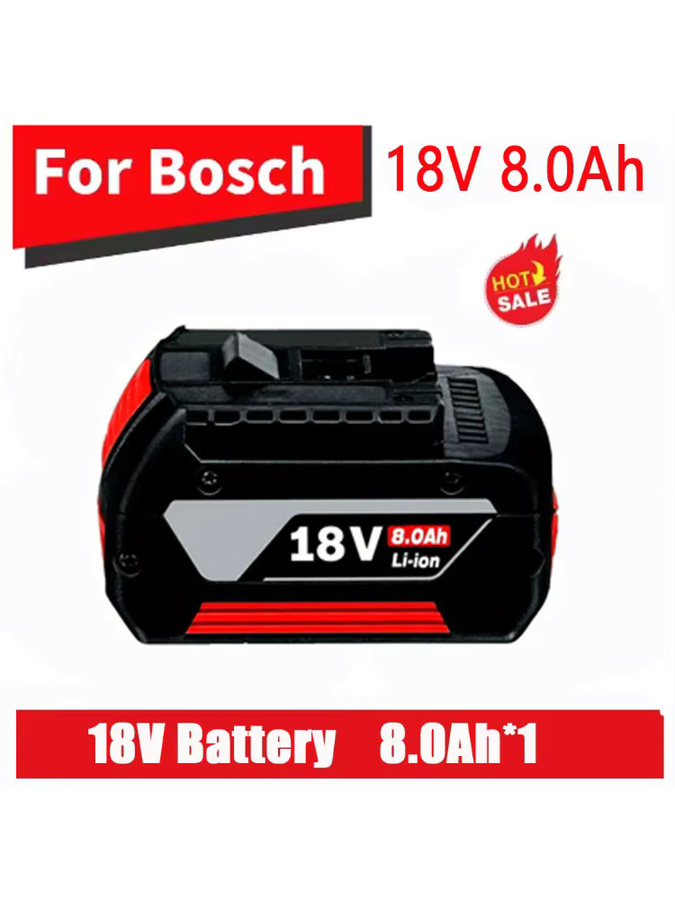 Bosch Professionelle Lithium-Ionen-Batterie 18V 8,0 Ah in Schwarz für BAT609 BAT609G BAT618 BAT618G Akku-Werkzeuge - Bild 7