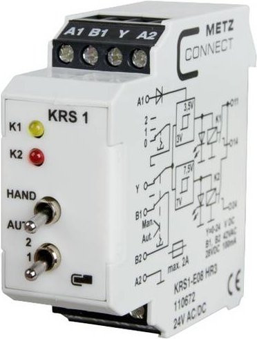 Metz Connect Schwellwertschalter 24 V/AC, 24 V/DC mit 2 Stufen in Weiß 110672 - Bild 1