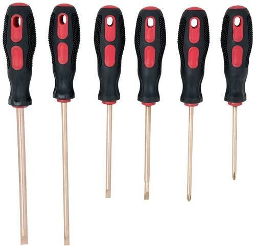 KS Tools Schraubendreher-Set aus Kupfer-Beryllium in Schwarz, Rot und Silber - Bild 1