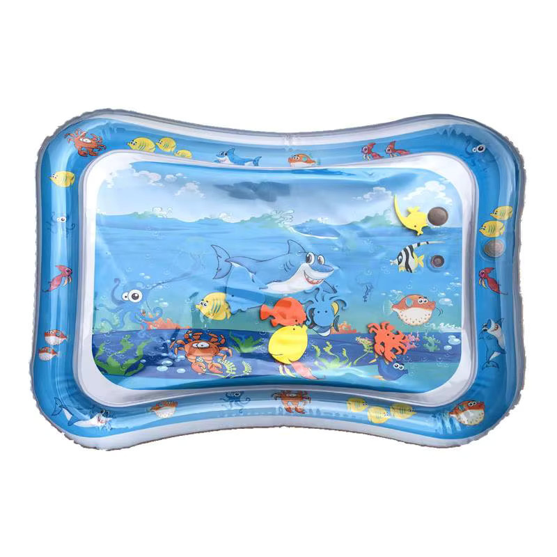 Aufblasbare Wassermatte für Babys und Kinder als tragbare und faltbare Spielunterlage in Schwarz und Weiß - Bild 5