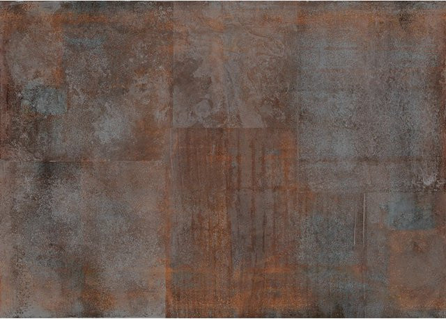 Rasch Tapete Digitaldruck Factory V Metall in Rostbraun mit Industrie-Look, B x H: 2,65 x 3,71 m - Bild 1