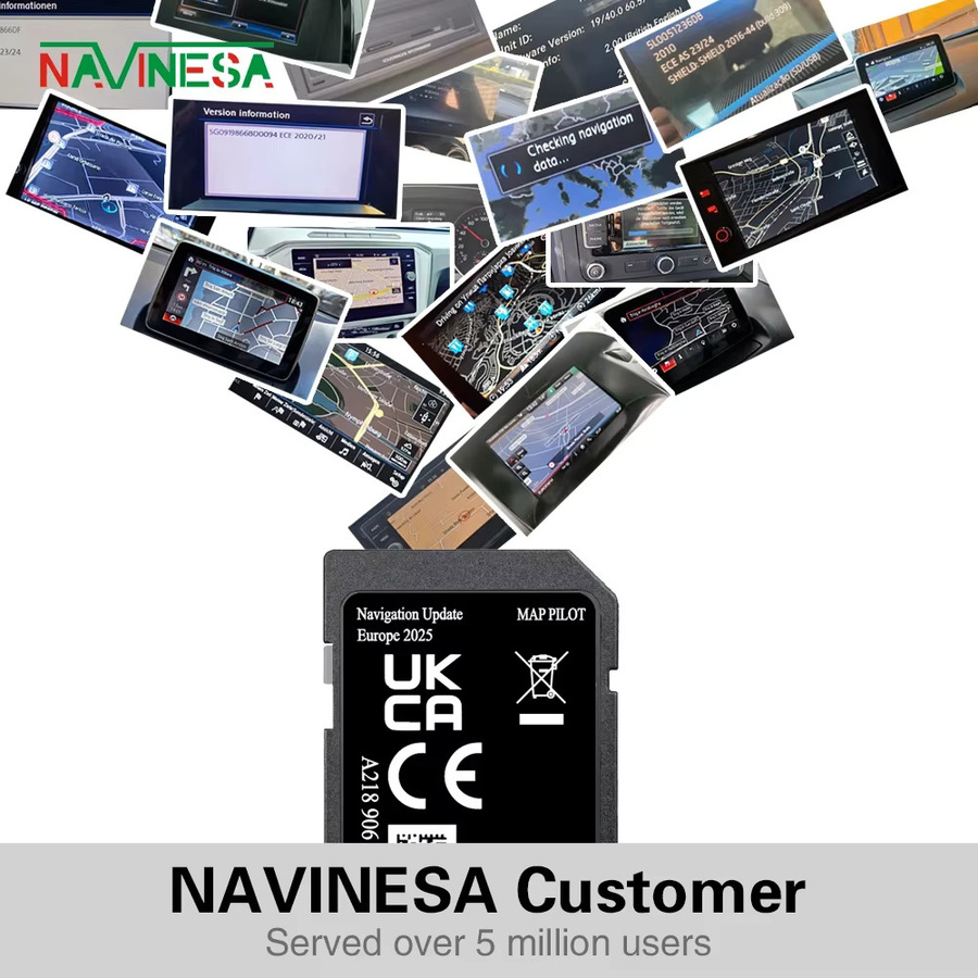 NAVINESA GPS-Navigationskarte Europa für Mercedes A-Klasse W176 (2014-2020), 32GB SD-Speicherkarte - Bild 2