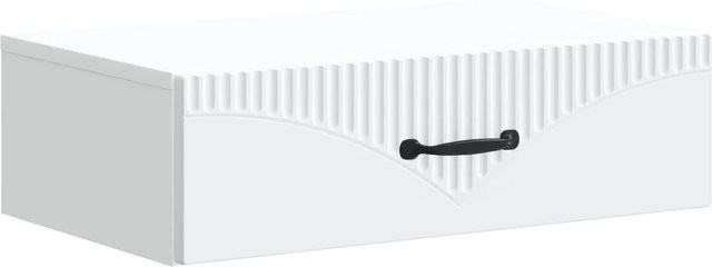 vidaXL Wandmontierter Beistelltisch in Weiß, B/T/H: 59 x 34,5 x 17 cm - Bild 1