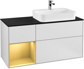 V&B Waschtischunterschrank Finion in Weiß lackiert, Breite: 120 cm, Tiefe: 50,1 cm, Höhe: 50,1 cm - Bild 1