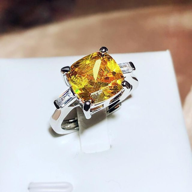 YIRAN Jewelry Verlobungsring, Kupfer, Zirkonia, Damen - Bild 1