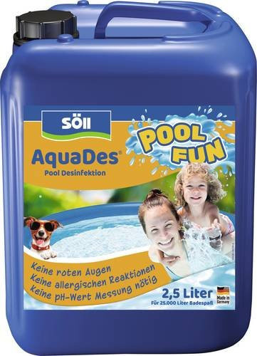 Söll AquaDes Flüssige Pool Desinfektion mit Chlor 2,5 l - Bild 1