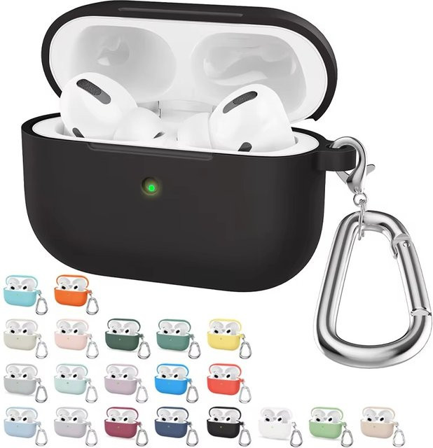 Stoßfeste Silikon-Schutzhülle für Apple AirPods Pro in Grün - Bild 1