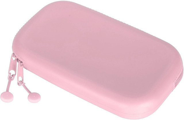 GoolRC Silikon Stiftetasche mit Reißverschluss für Schüler und Studenten in Pink und White - Bild 1