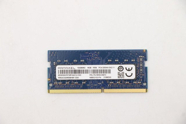 Lenovo Ramaxel DDR4 3200 RAM Arbeitsspeicher 16GB SO-DIMM Blau (5M30V06972) - Bild 1