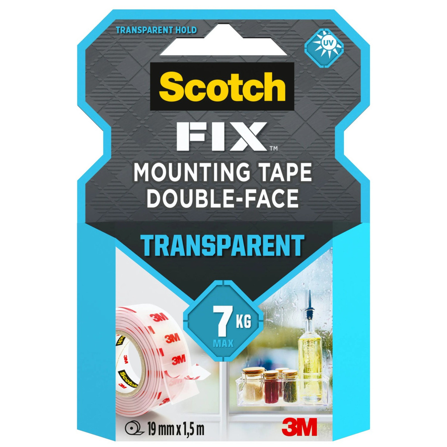 Scotch-Fix Montageband 4910C-1915-P doppelseitig transparent Breite: 1,9 cm, Länge: 1,5 m - Bild 2
