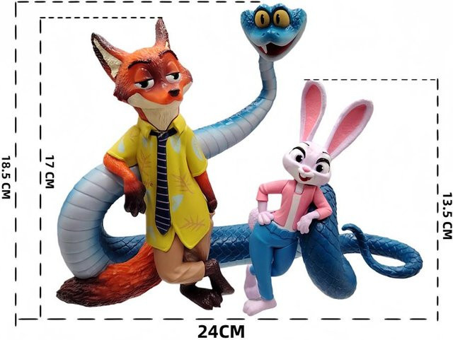 Disney Anime Figur Kaninchen Fuchs, Actionfigur, ab 14 Jahren - Bild 1