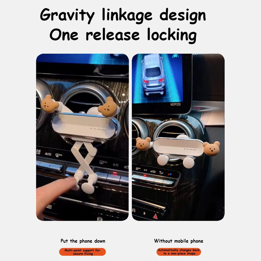 Universal Cartoon Kaninchen Handyhalterung für die Auto-Lüftung als Air Outlet Clip zur Navigation - Bild 4