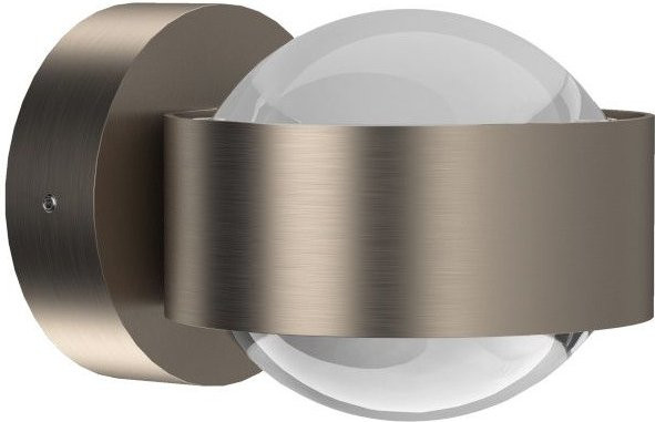 Top Light Puk Mini Wandleuchte in Nickel matt mit Glaslinsen in Transparent und Matt - Bild 1