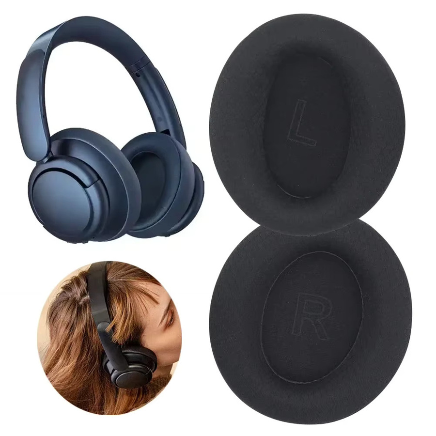 Anker Ersatz-Ohrpolster aus Mesh-Stoff mit Schaumstoff für Soundcore Life Q30, Q35 und Q30BT, Schwarz - Bild 2