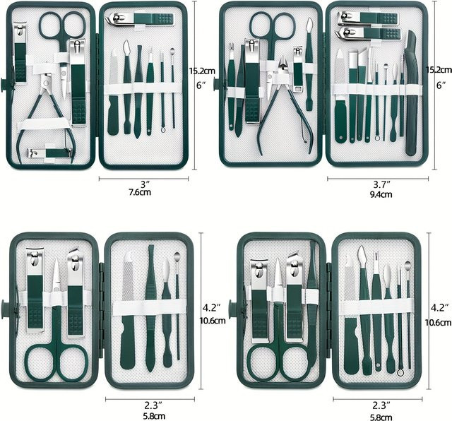 Ouriner Nagelknipser und Pediküre-Set, Edelstahl, Unisex - Bild 1