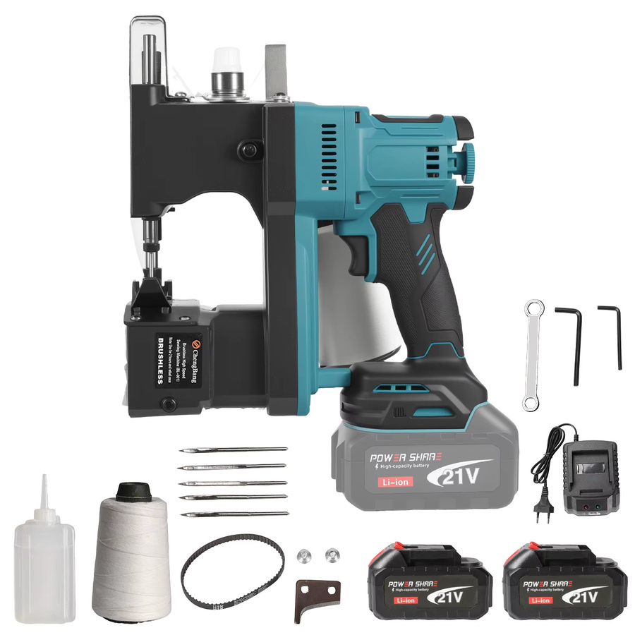 OWJHE Bürstenlose Hochgeschwindigkeits-Beutelnähmaschine, kabelloses und tragbares automatisches Sackpackgerät für Makita 21V Akku - Bild 9