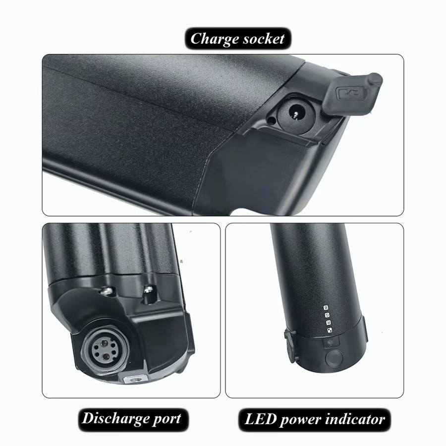 Telefunken Elektrische Fahrrad Batterie 36V 10,4Ah in Schwarz für XC940 XC941 M915 M920 M922 M923 M924 M925 M935 RC820 - Bild 2