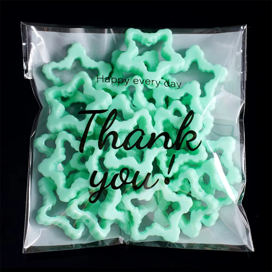 YouYoungDifferent 100 Stück transparente selbstklebende Plastiktüten für DIY-Schmuck und Partygeschenke - Bild 4