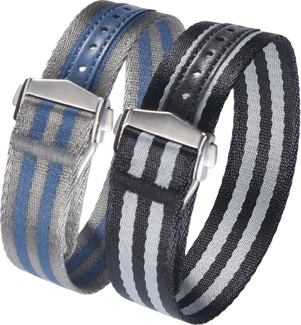 Uhrenarmband Textil/NATO, Schwarz, Unisex, 20mm 22mm - Bild 1