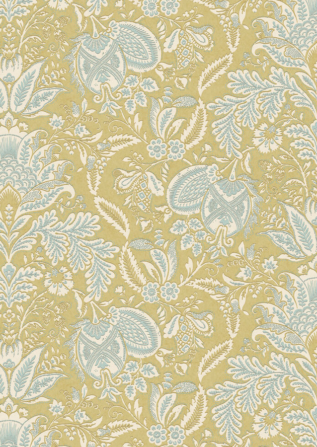 Lewis & Wood Tapete Wykeham Citrus in Gelb und Multicolour mit floralem Botanik-Design - Bild 1