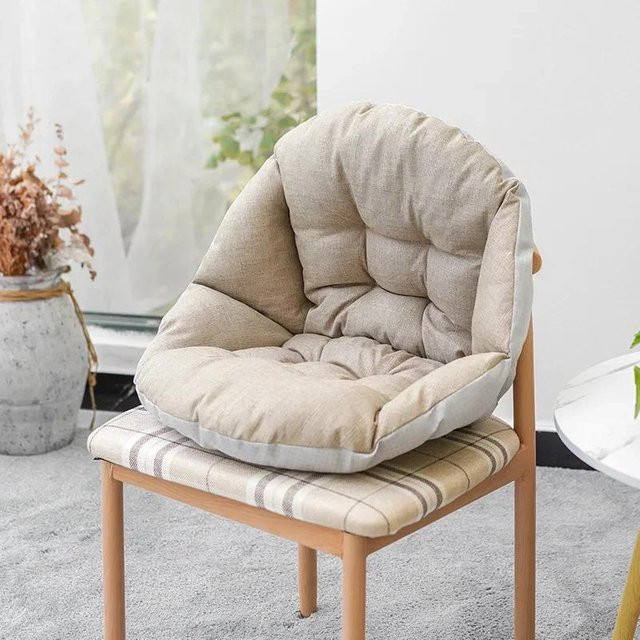 YTO Home 1 Sling Stuhlkissen für Indoor und Outdoor, quadratisches Sitzpolster aus Polyester und Baumwolle, B/B/H: 52 x 52 x 1 cm - Bild 1