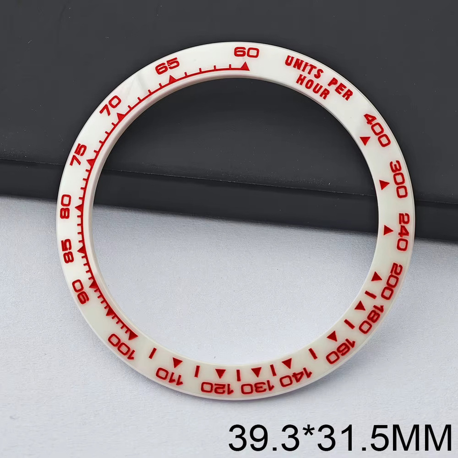 Dwayne Campbell Lünetteneinsatz Keramik, Silber, 38,5*30,5mm, 39,3*31,45mm - Bild 2