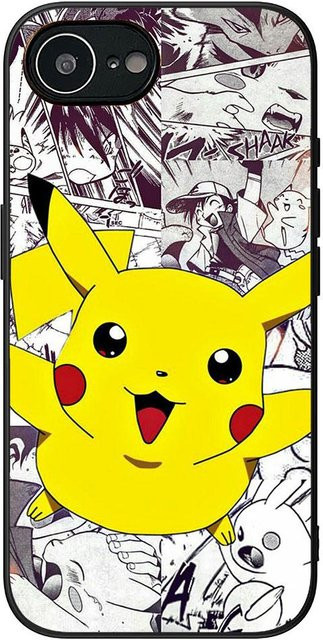 Handyhülle P-Pikachu P-Pokemon GO Eevee für Samsung Galaxy Note 20 S10 S9 S8 Plus A54 A33 A21S A31 M21 S10E A17 in Gelb - Bild 1