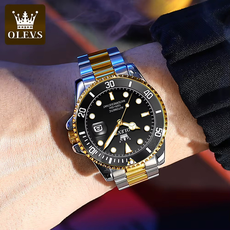 OLEVS Armbanduhr Automatik, Edelstahl, Herren - Bild 3