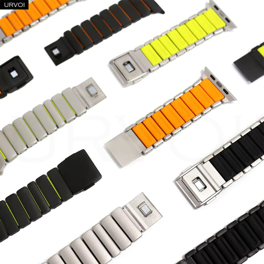 URVOI Uhrenarmband Titan-Silikon, Magnetverschluss, Unisex - Bild 2