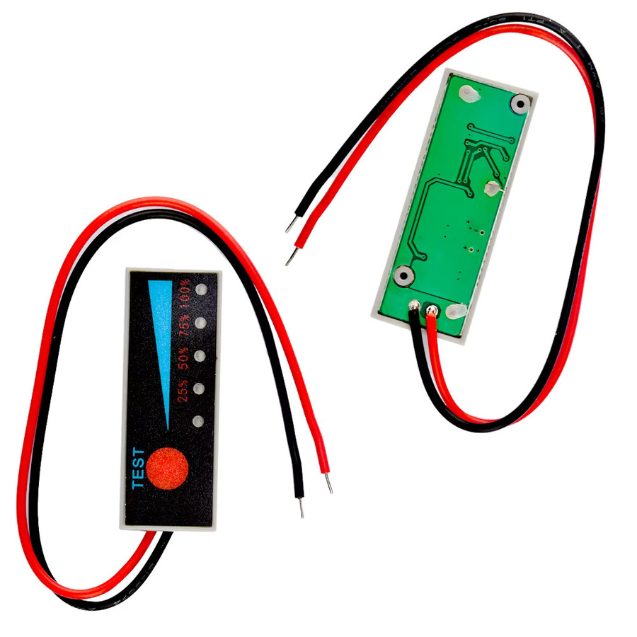 Gaqqee LED Kapazitätsanzeige für 1S 4,2V und 5S 21V Lithium-Batterien Li-Po und Li-Ion mit Power Display, B/H: 40 x 15 mm - Bild 3