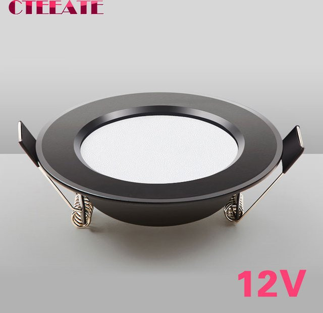 CTEEATE LED-Downlight 12V Wasserdicht IP65 Schwarze Einbaustrahler für Badezimmer und Außenbereich - Bild 1