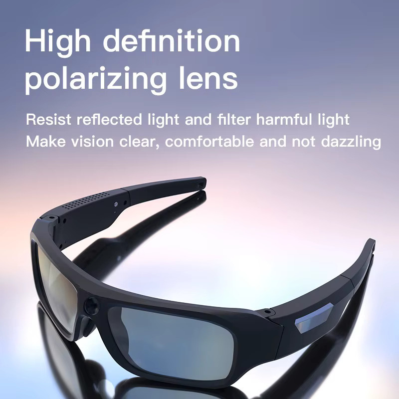 KIDKD Smart Glasses 4K HD Mini-Brillen-Videokamera in Schwarz für Outdoor-Radfahren und Videoaufnahmen - Bild 2
